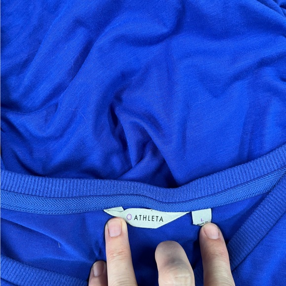 Athleta Topanga ruched tee dress size large - Picture 4 of 7